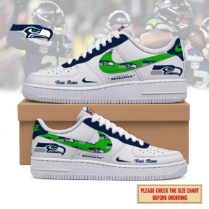 Limited Edition – Customized NFL Seattle Seahawks Air Force 1 Shoes