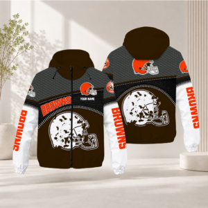 Limited Edition – Customized NFL Cleveland Browns Windbreaker Jacket