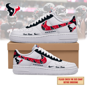 Limited Edition – Customized NFL Houston Texans Air Force 1 Shoes