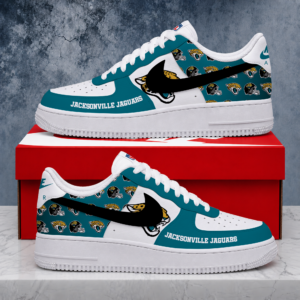 Limited Edition – Customized NFL Jacksonville Jaguars Air Force 1 Shoes