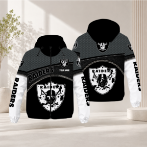 Limited Edition – Customized NFL Las Vegas Raiders Windbreaker Jacket