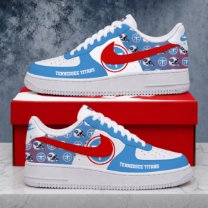 Limited Edition – Customized NFL Tennessee Titans Air Force 1 Shoes
