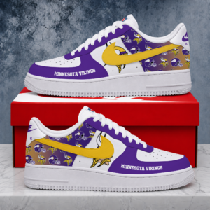 Limited Edition – Customized NFL Minnesota Vikings Air Force 1 Shoes