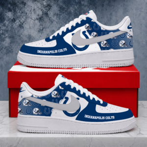 Limited Edition – Customized NFL Indianapolis Colts Air Force 1 Shoes