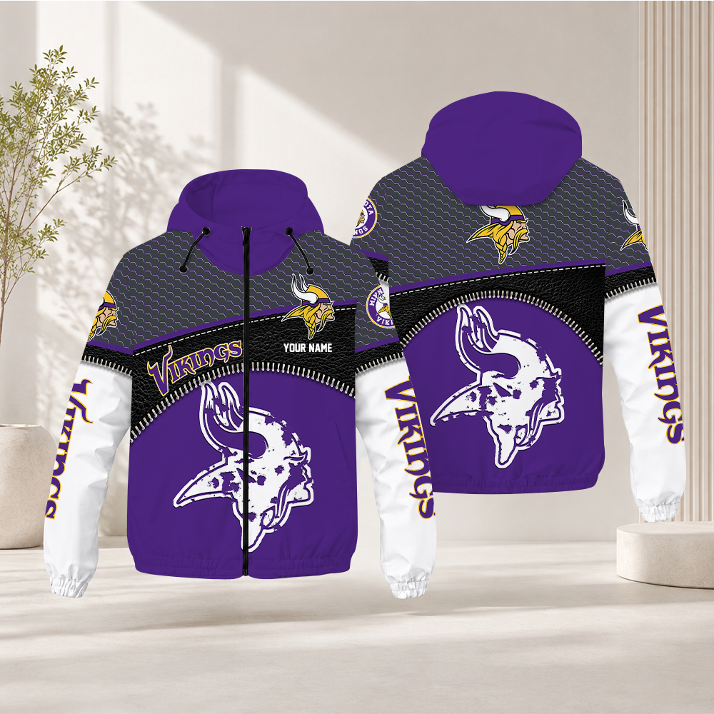 Limited Edition – Customized NFL Minnesota Vikings Windbreaker Jacket