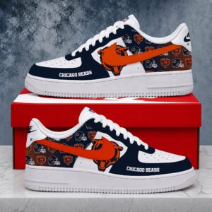Limited Edition – Customized NFL Chicago Bears Air Force 1 Shoes
