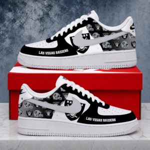 Limited Edition – Customized NFL Las Vegas Raiders Air Force 1 Shoes