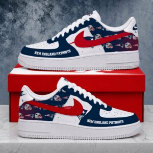 Limited Edition – Customized NFL New England Patriots Air Force 1 Shoes