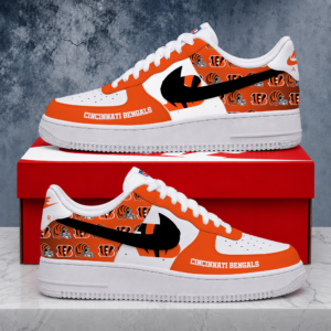Limited Edition – Customized NFL Cincinnati Bengals Air Force 1 Shoes