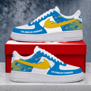 Limited Edition – Customized NFL Los Angeles Chargers Air Force 1 Shoes