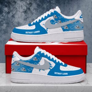 Limited Edition – Customized NFL Detroit Lions Air Force 1 Shoes