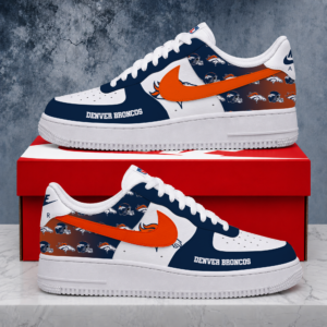 Limited Edition – Customized NFL Denver Broncos Air Force 1 Shoes
