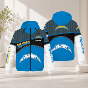 Limited Edition – Customized NFL Los Angeles Chargers Windbreaker Jacket
