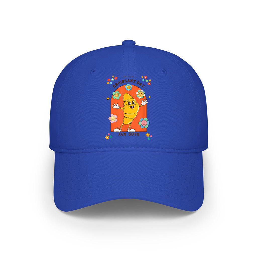 Groovy Retro National Croissant Day Baking Pastry Foodie Cap
