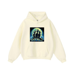 Howling At Moon Honey Badger Hoodie