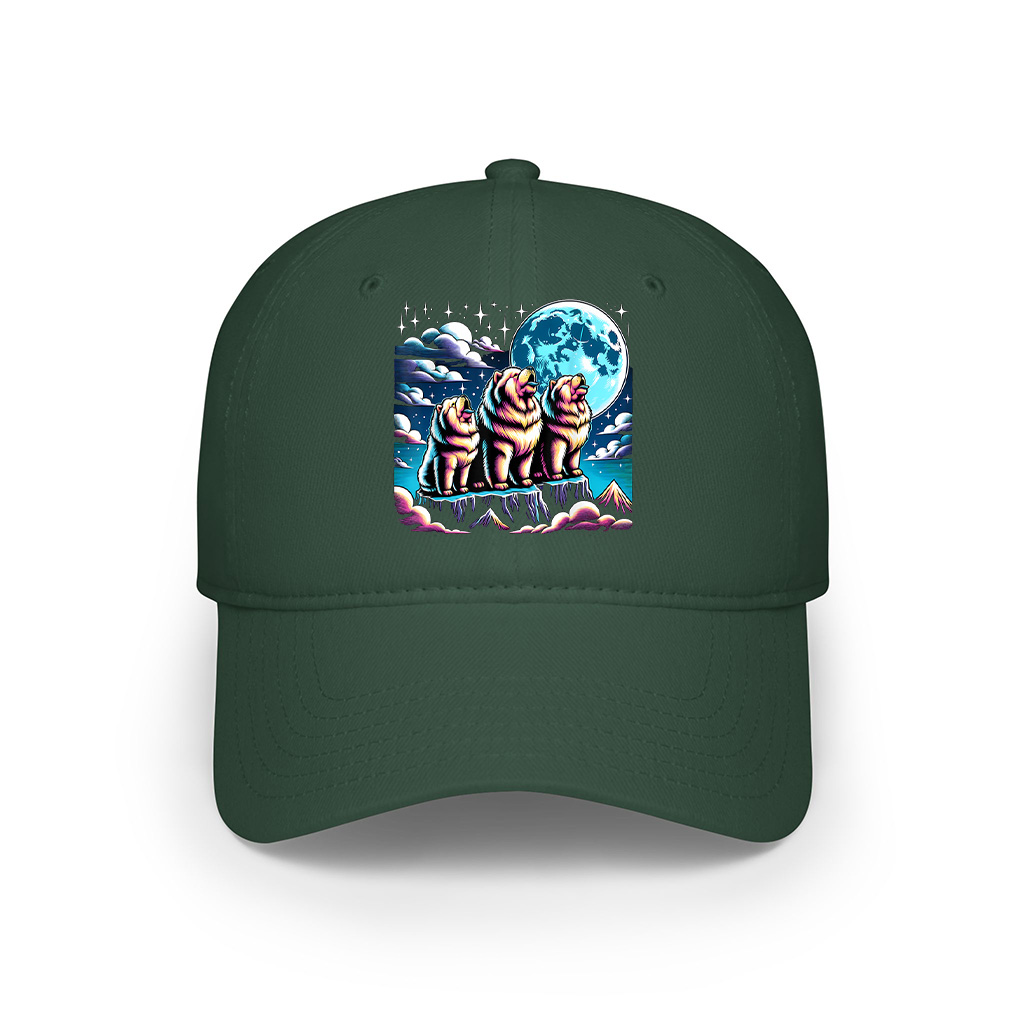 Howling At The Moon Chow Chow Dog Cap - Image 4