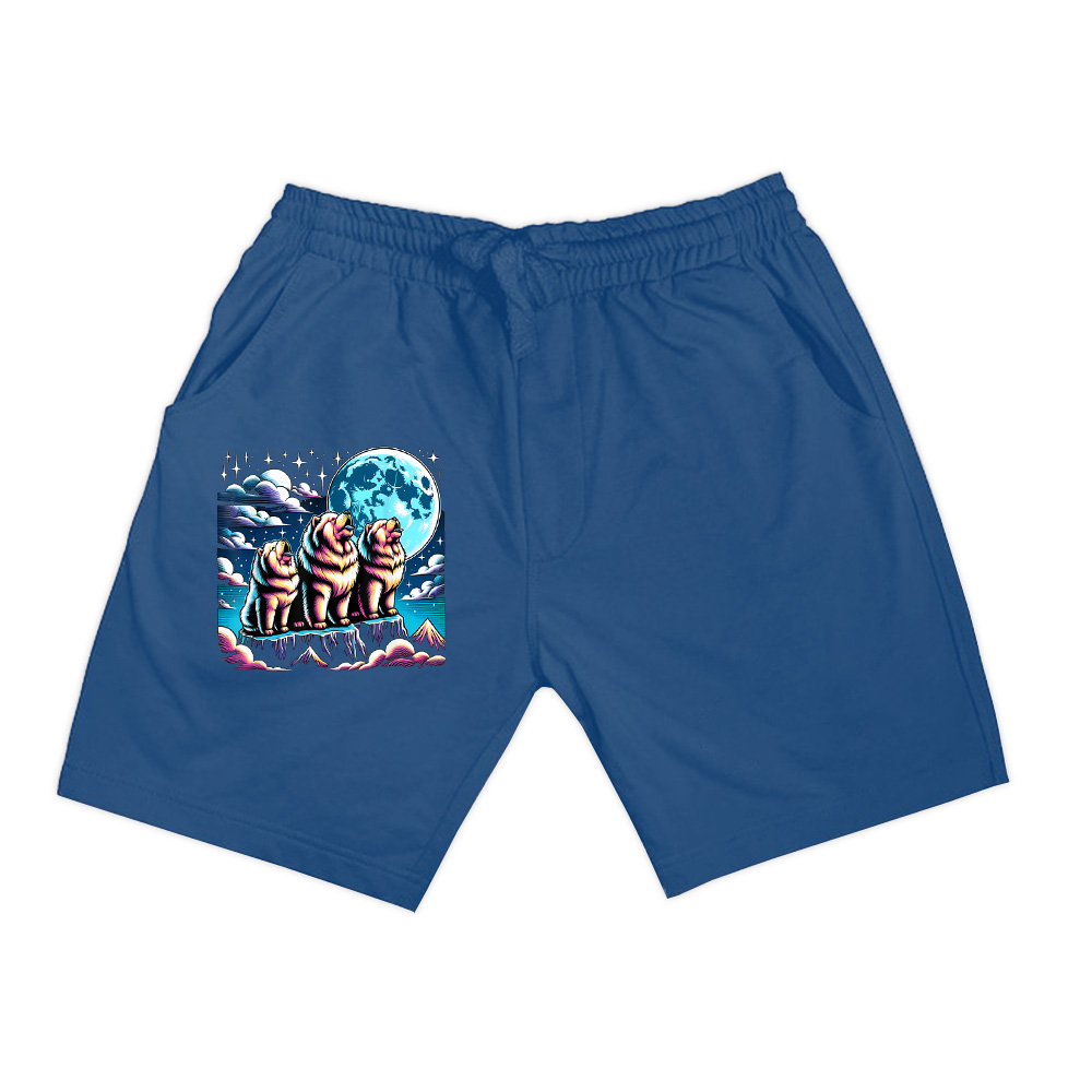 Howling At The Moon Chow Chow Dog Shorts - Image 4