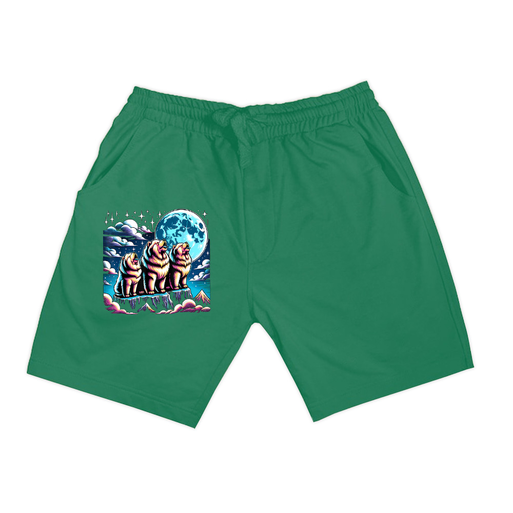 Howling At The Moon Chow Chow Dog Shorts - Image 5