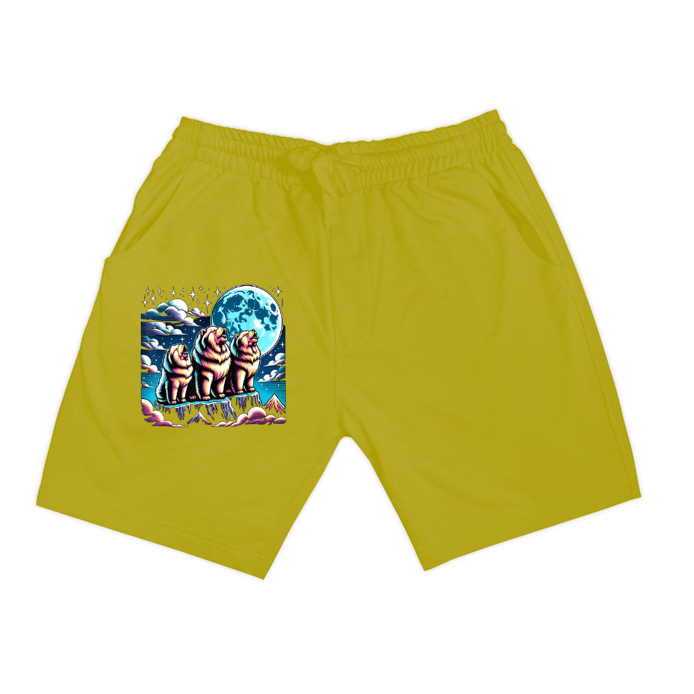 Howling At The Moon Chow Chow Dog Shorts - Image 6