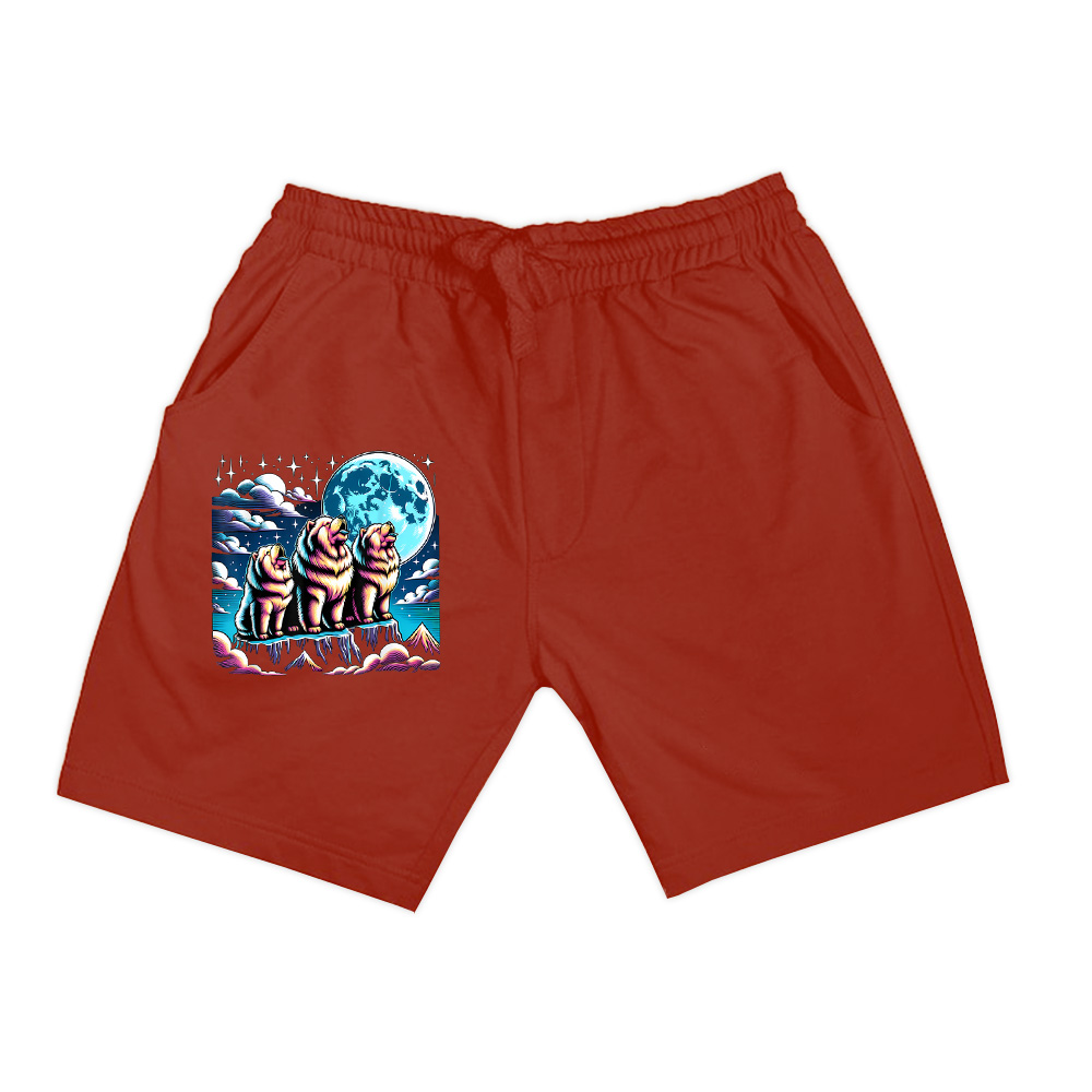Howling At The Moon Chow Chow Dog Shorts - Image 7