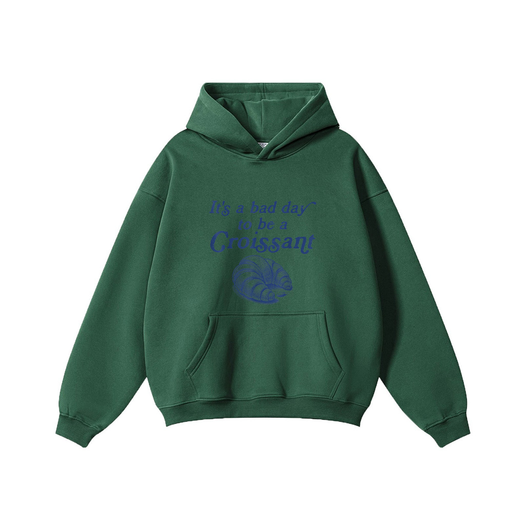 It’s A Bad Day To Be A Croissant Funny French Hoodie - Image 4