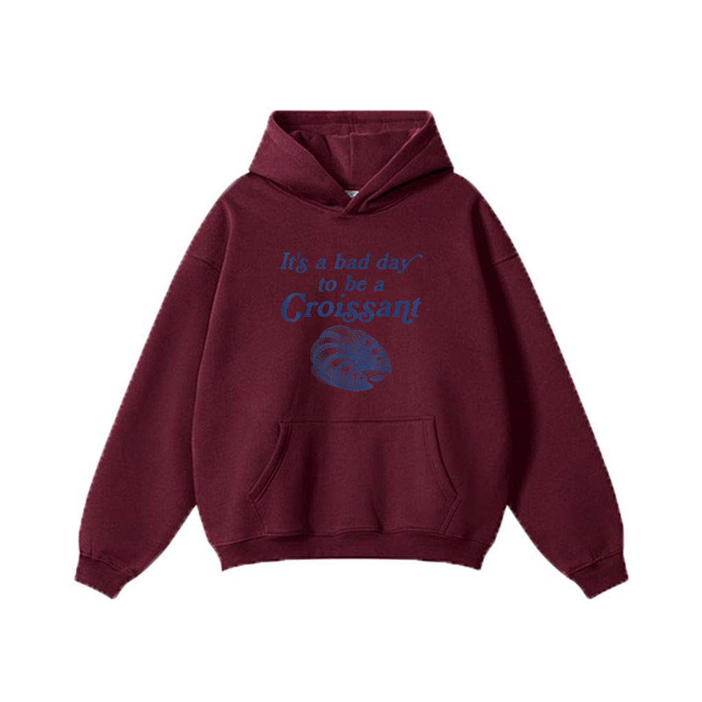 It’s A Bad Day To Be A Croissant Funny French Hoodie - Image 7