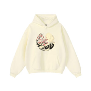 Japanese Cherry Blossom Moon Vintage Sakura Hoodie
