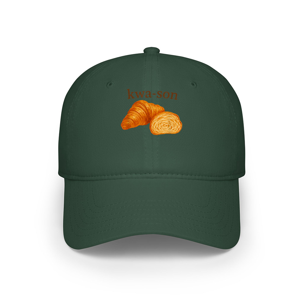 Kwa Son Funny Croissant Lover French Food Joke Cap - Image 3