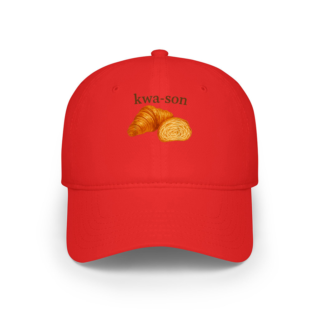 Kwa Son Funny Croissant Lover French Food Joke Cap - Image 4