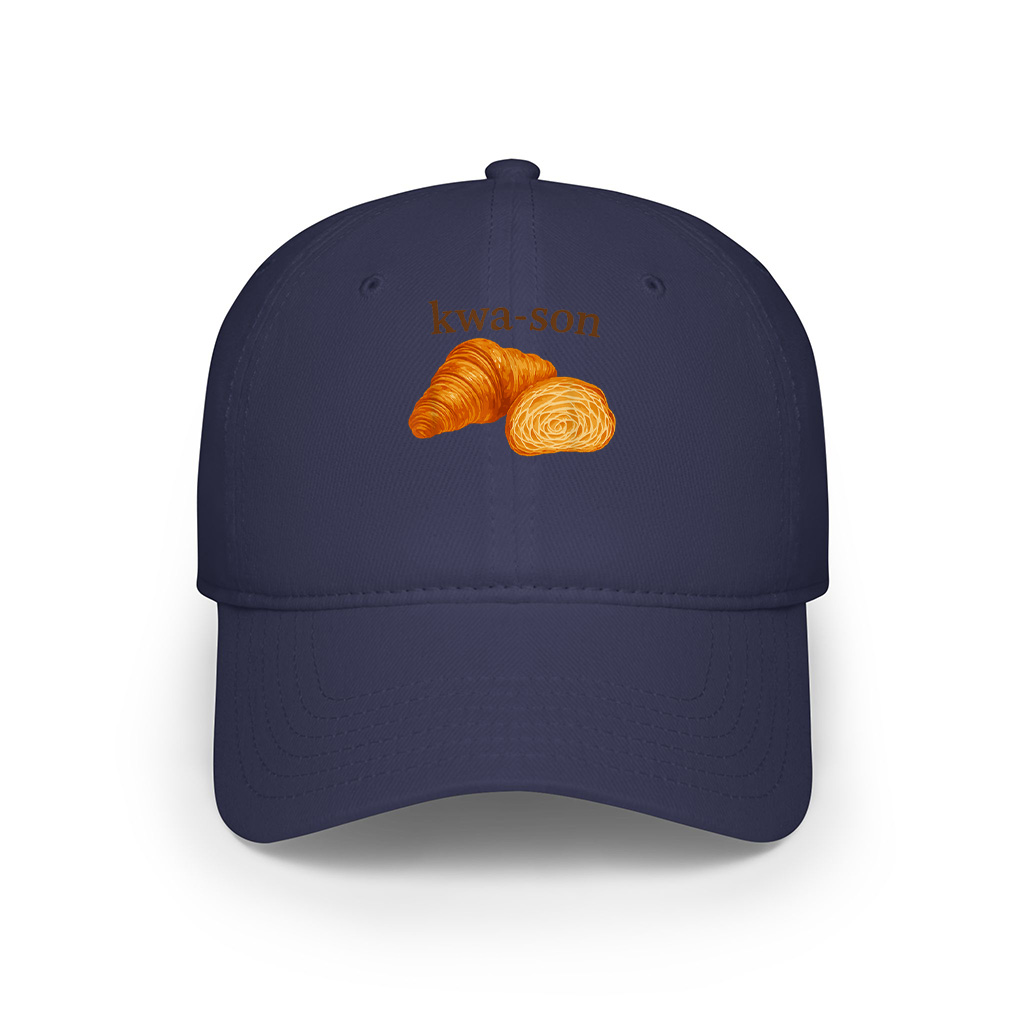 Kwa Son Funny Croissant Lover French Food Joke Cap - Image 5