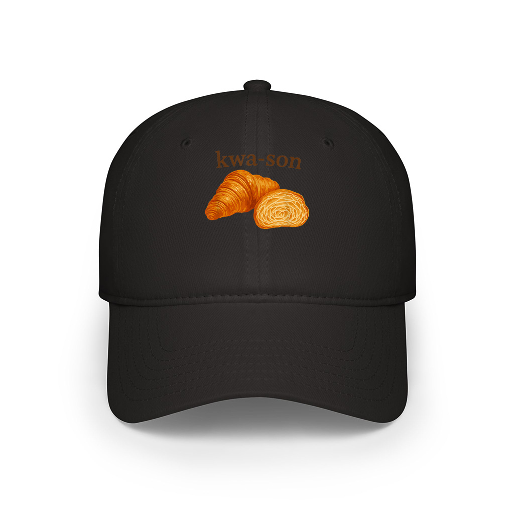 Kwa Son Funny Croissant Lover French Food Joke Cap - Image 6