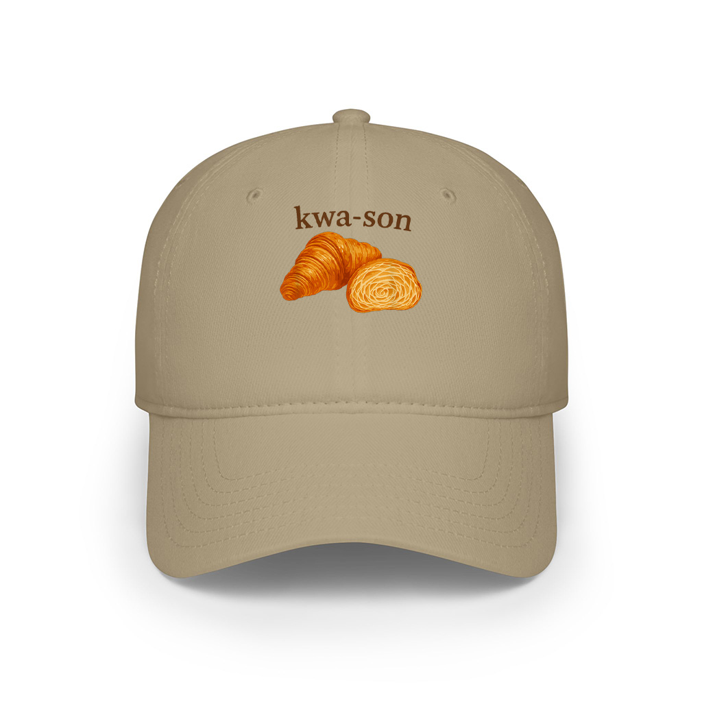 Kwa Son Funny Croissant Lover French Food Joke Cap - Image 7
