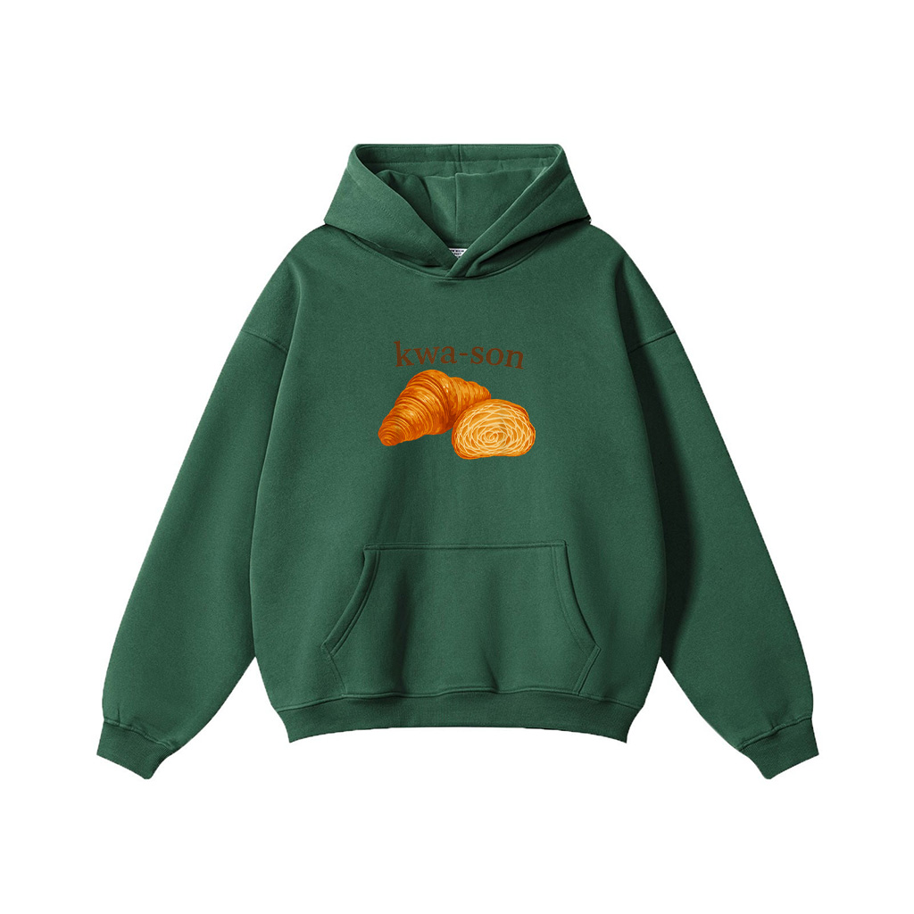 Kwa Son Funny Croissant Lover French Food Joke Hoodie - Image 4