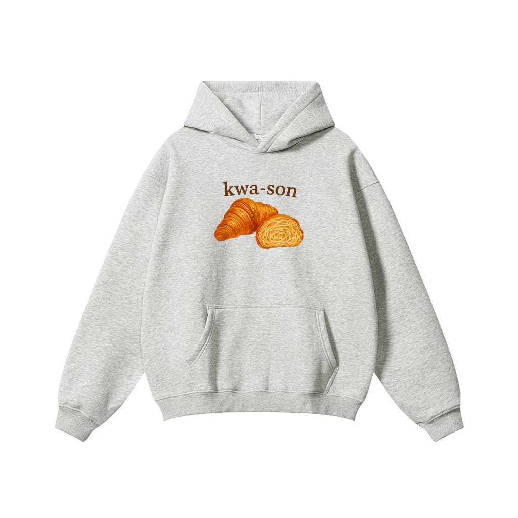 Kwa Son Funny Croissant Lover French Food Joke Hoodie - Image 5