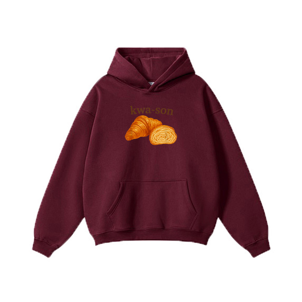 Kwa Son Funny Croissant Lover French Food Joke Hoodie - Image 7