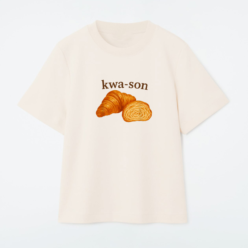 Kwa Son Funny Croissant Lover French Food Joke T-Shirt