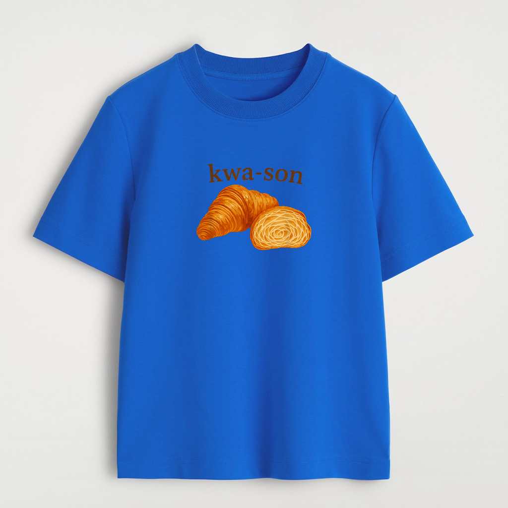 Kwa Son Funny Croissant Lover French Food Joke T-Shirt - Image 5
