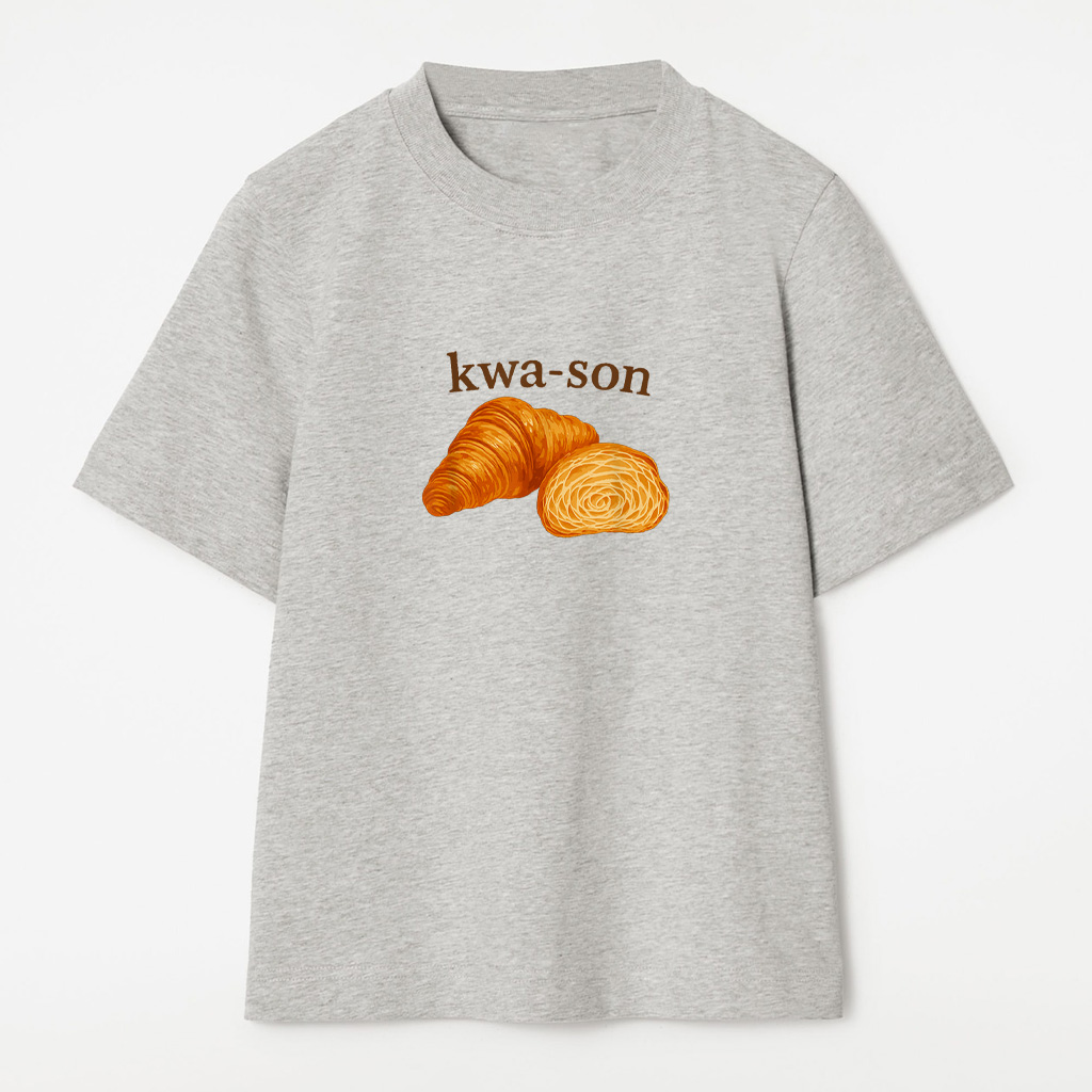 Kwa Son Funny Croissant Lover French Food Joke T-Shirt - Image 6
