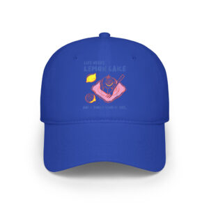 Life Needs Lemon Cake And A Sunny Kind Of Day Retro Dessert Cap