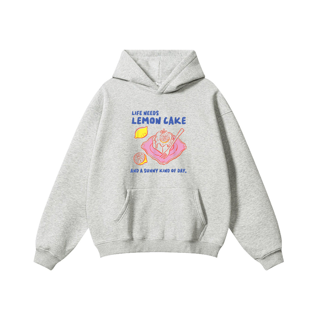 Life Needs Lemon Cake And A Sunny Kind Of Day Retro Dessert Hoodie - Image 5