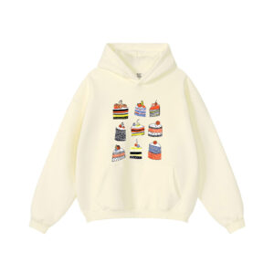 Quirky Cake Slices Art For Food Lovers Hoodie