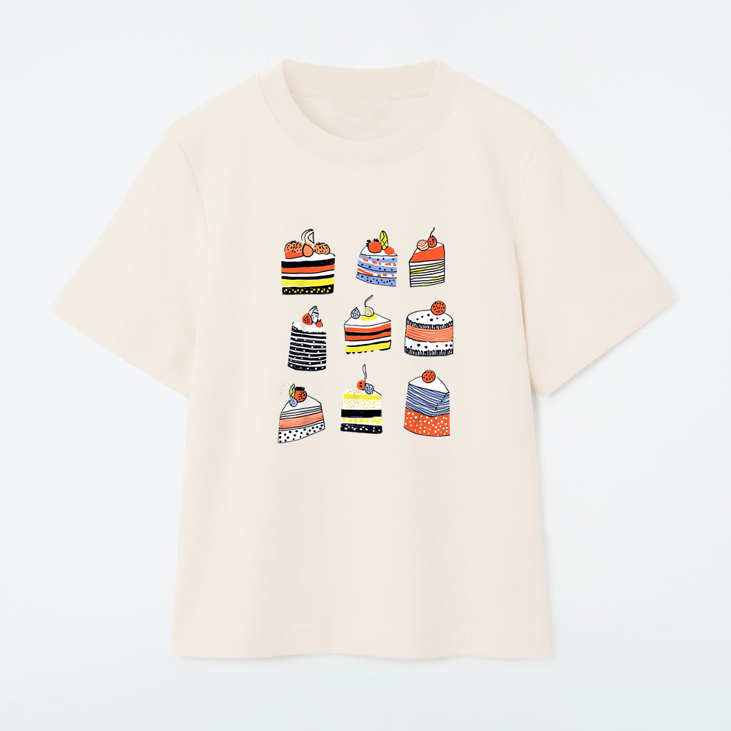 Quirky Cake Slices Art For Food Lovers T-Shirt