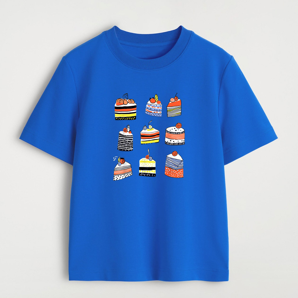 Quirky Cake Slices Art For Food Lovers T-Shirt - Image 5