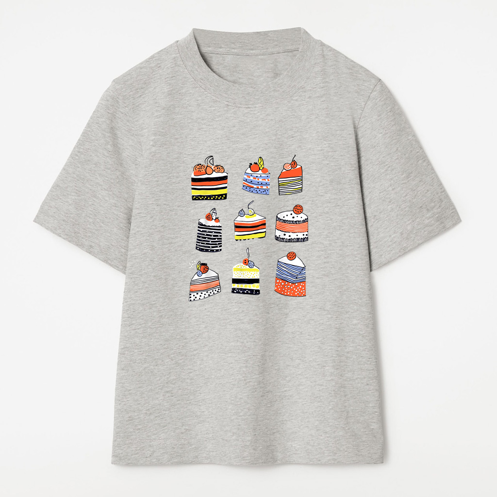 Quirky Cake Slices Art For Food Lovers T-Shirt - Image 6