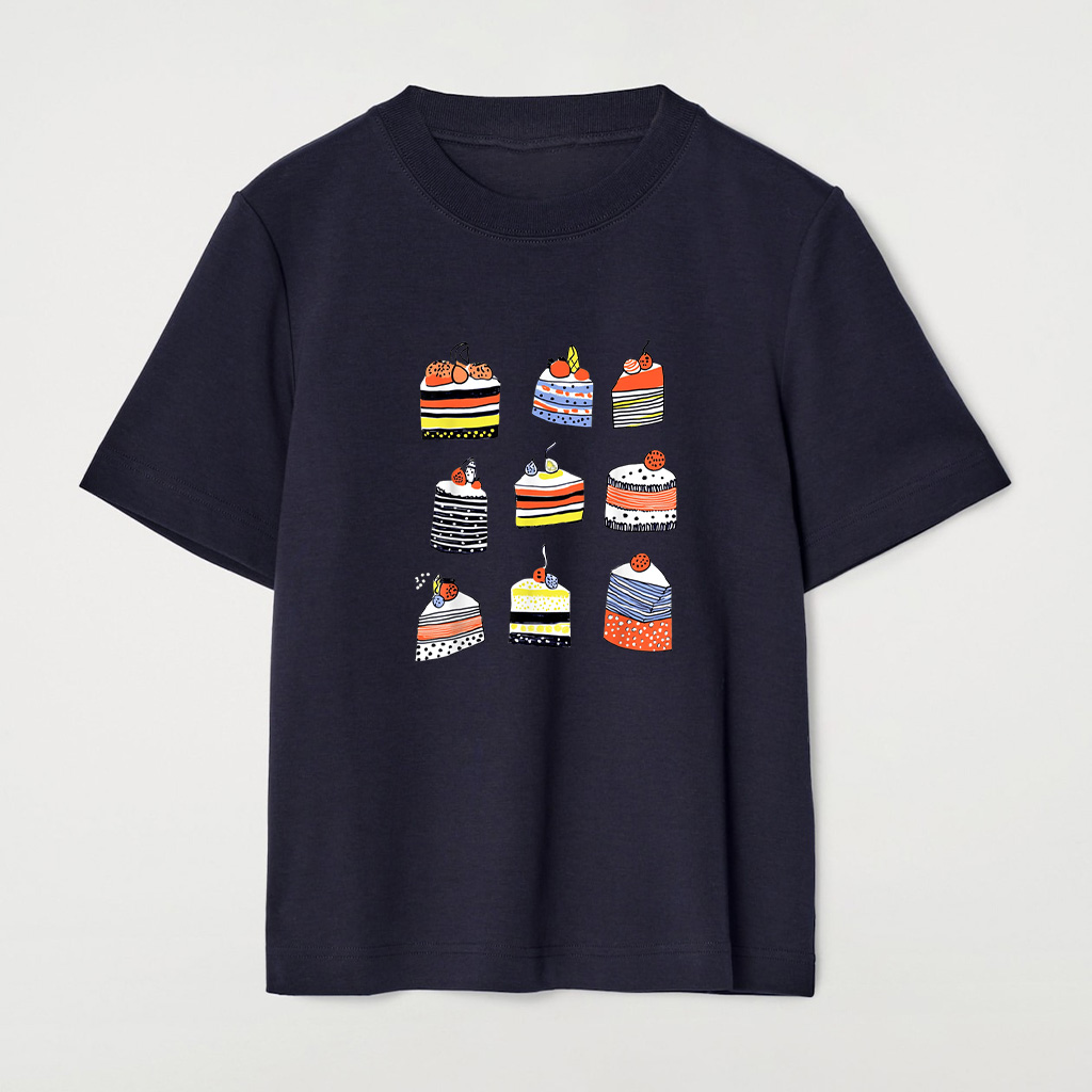 Quirky Cake Slices Art For Food Lovers T-Shirt - Image 7