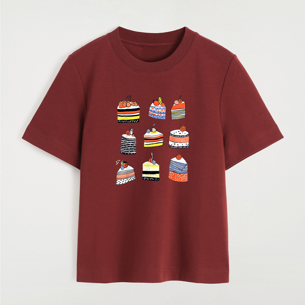 Quirky Cake Slices Art For Food Lovers T-Shirt - Image 8