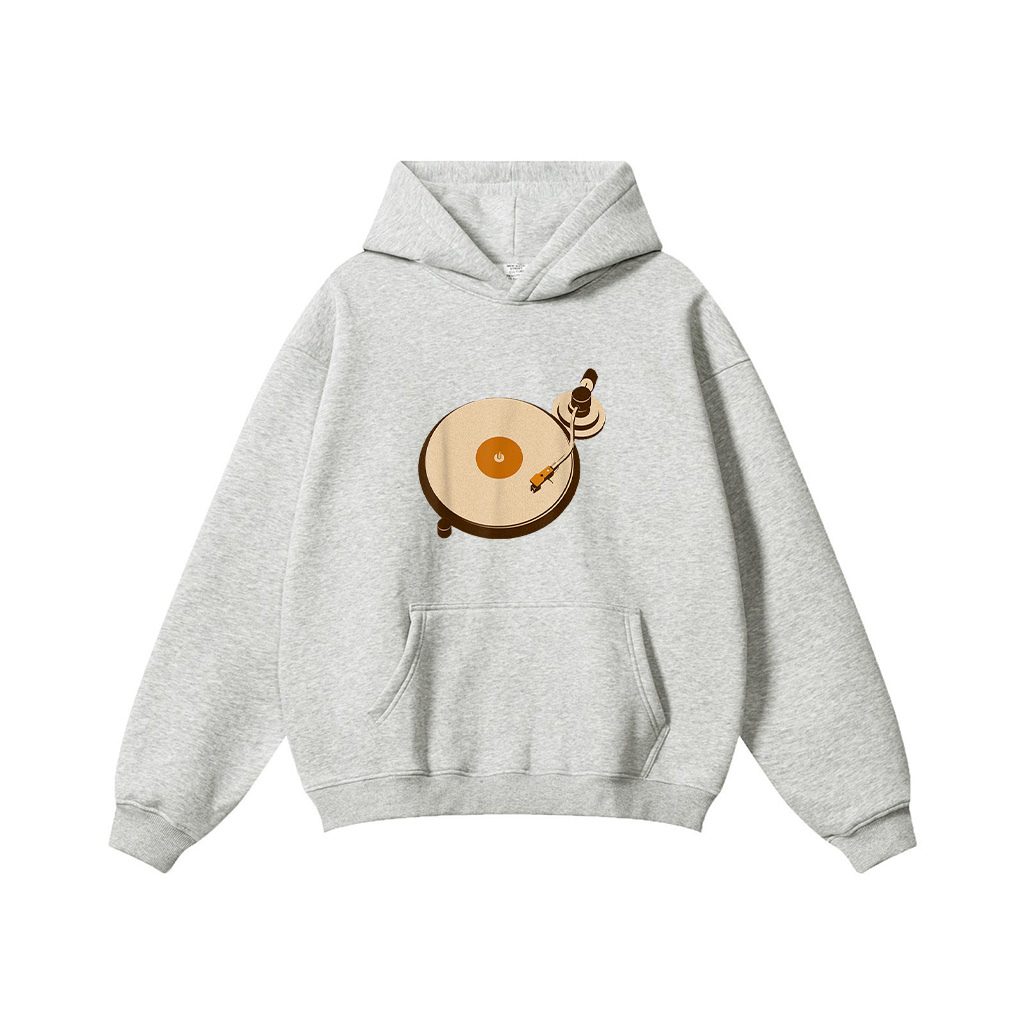 Record Scratch Hi Fi Vinyl Record Player Music Hoodie - Image 5