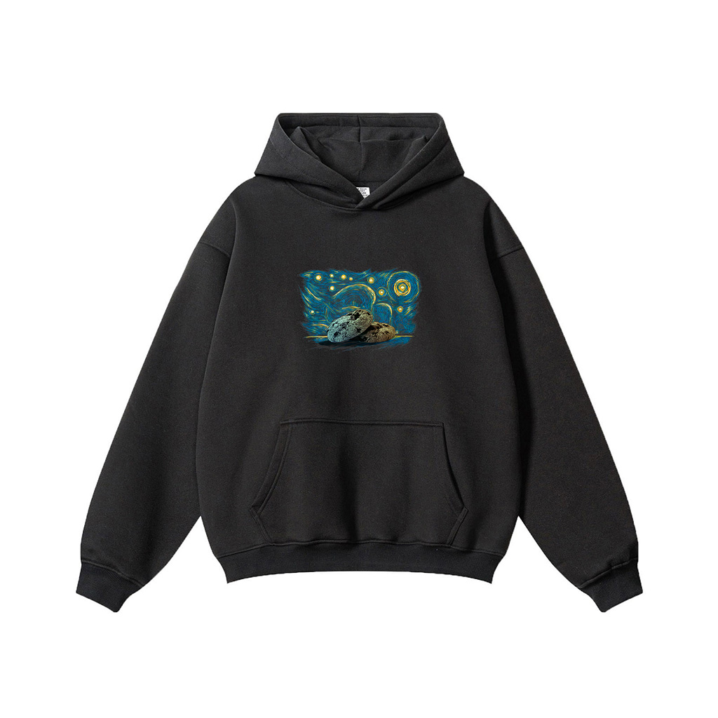 Retro Vintage Starry Night Style Cookies Hoodie - Image 3