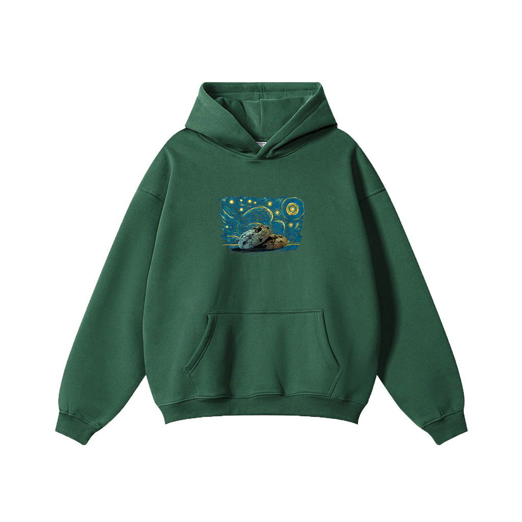 Retro Vintage Starry Night Style Cookies Hoodie - Image 4