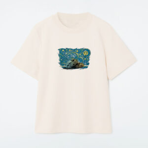 Retro Vintage Starry Night Style Cookies T-Shirt